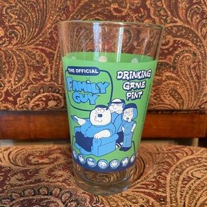 Family Guy Drinking Game Pint Beer Glass